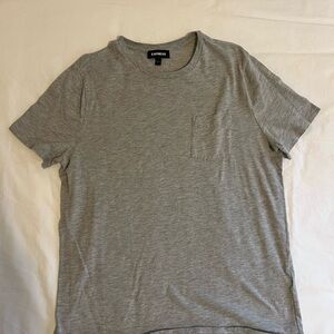 Express Heather Gray Men's Short Sleeve Tee